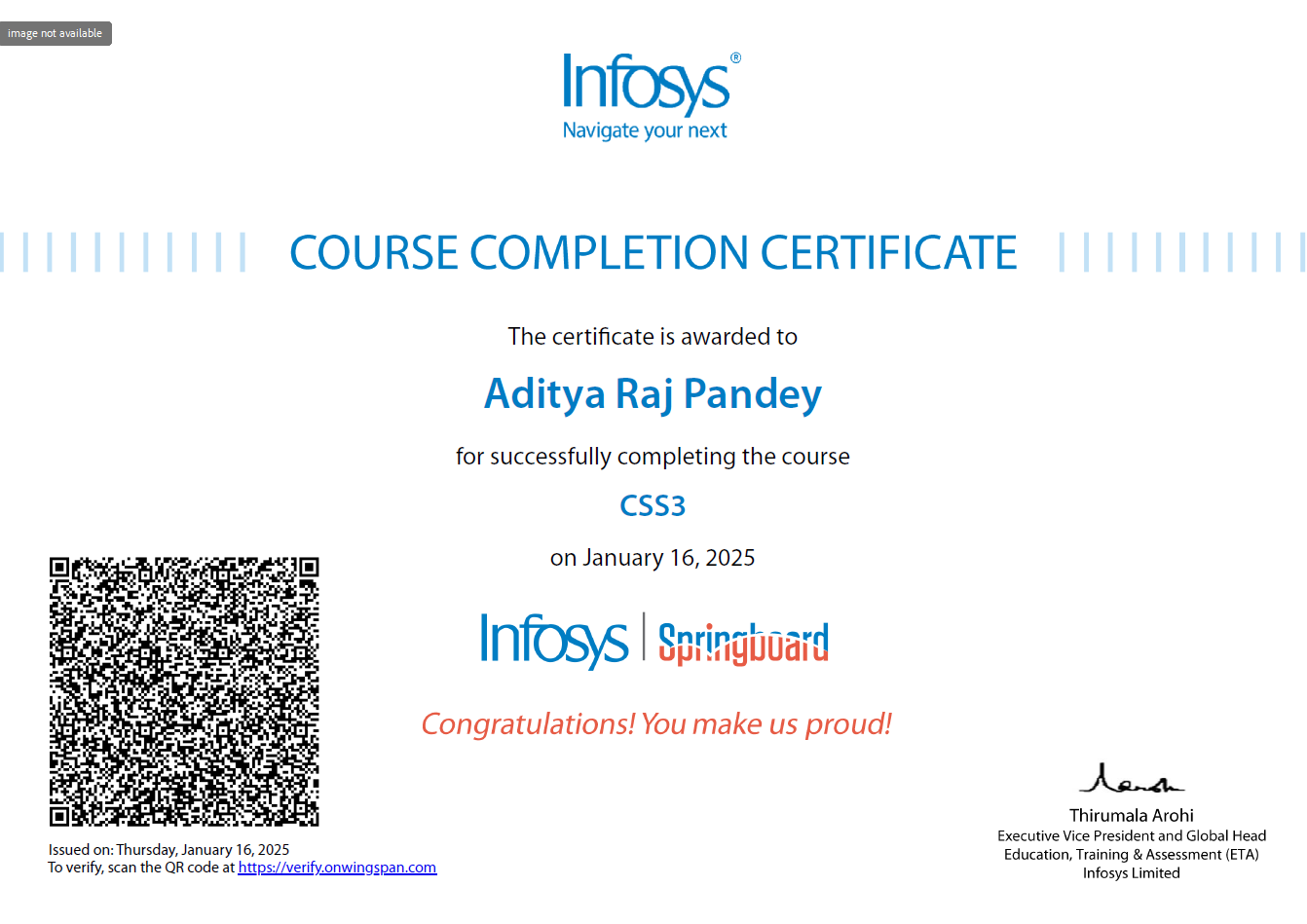 CSS Certification
